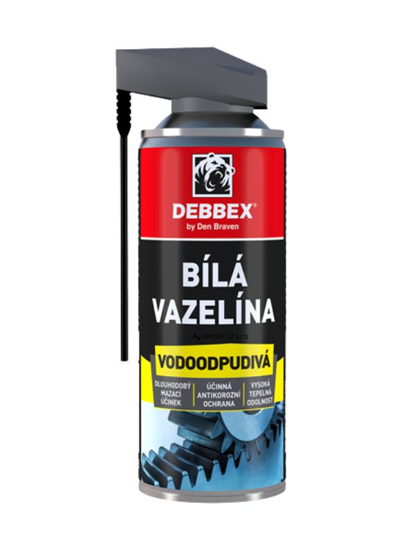 DEBBEX bílá vazelína ve spreji 400 ml