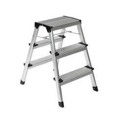 Hliníkové schůdky AHProfi oboustranné, 2x3 stupně, 150 kg - AH403C