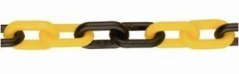 Plastový žlutočerný řetěz - PTS06žč