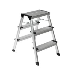 Hliníkové schůdky AHProfi oboustranné, 2x3 stupně, 150 kg - AH403C