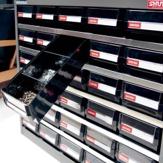 Kovový organizér dílenský s 18 zásuvkami pro náročné použití - HD-318