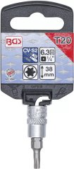 Nástrčná hlavice s bitem TORX 1/4", T20 (T-profil), BGS - B2592
