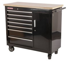 Pojízdný pracovní stůl / skříňka na nářadí s pracovní deskou - TBR-L4407E-B