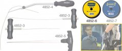 Řezací drát na vyřezávání autoskel, 4 hran, Hazet 4852-6