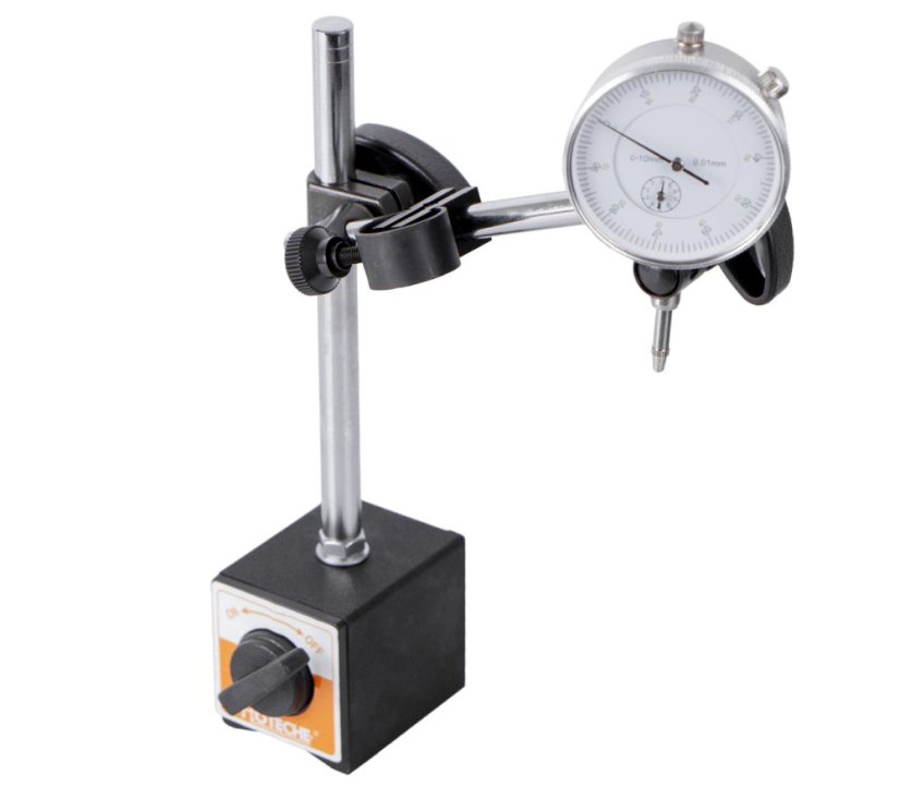 Číselníkový úchylkoměr s magnetickým stojanem, 0-10 mm - HT284702