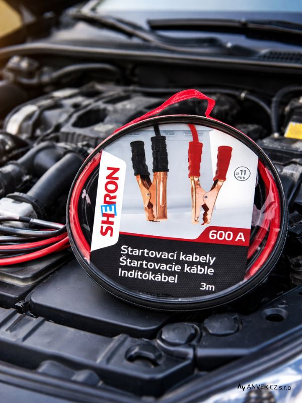 Startovací kabely 600A 3 m - SHERON
