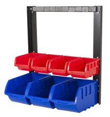 Kovový organizér s magnetickou lištou a 7 plastovými boxy (2/7) - MSBRW1707