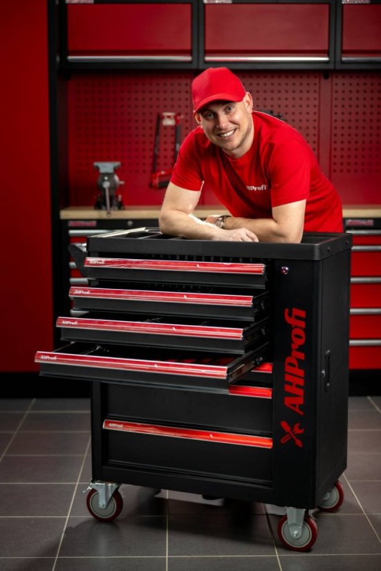 Dílenský vozík Exclusive s nářadím, 269 dílů - AH12449