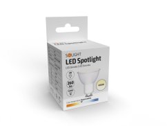Solight LED žárovka, bodová , 3W, GU10, 4000K, 260lm, bílá