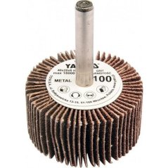 Kotouč lamelový radiální 40x20 P-120 s hřídelí 6 mm - YT-83355