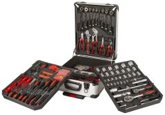Hobby sada nářadí v kufru s gola sadou 1/2" a 1/4", 187 ks - AH187012