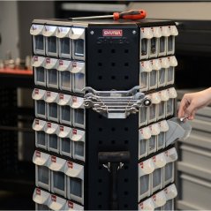 Otočný kovový dílenský organizér s 144 zásuvkami - RFO-8144