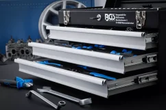 Sada nářadí v kovovém kufru BGS, 3 zásuvky, 143 ks nářadí - B3318