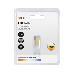 Solight LED žárovka G9, 3,5W, 3000K, 300lm