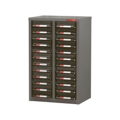 Galvanizovaný kovový organizér pro dílenský materiál a díly s 24 zásuvkami A6-224P
