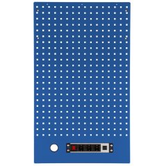 Děrovaná závěsná deska s el. zásuvkou 614,5x1052x24 mm PROFI BLUE - MWGB1324K