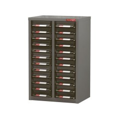 Galvanizovaný kovový organizér pro dílenský materiál a díly s 24 zásuvkami A6-224P