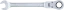 Ráčnový očkoplochý klíč 13 mm s kloubem, BGS - B6713