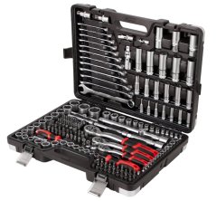 Profesionální gola sada 1/4", 3/8" a 1/2" s klíči, 220 ks