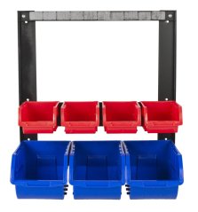 Kovový organizér s magnetickou lištou a 7 plastovými boxy (2/7) - MSBRW1707