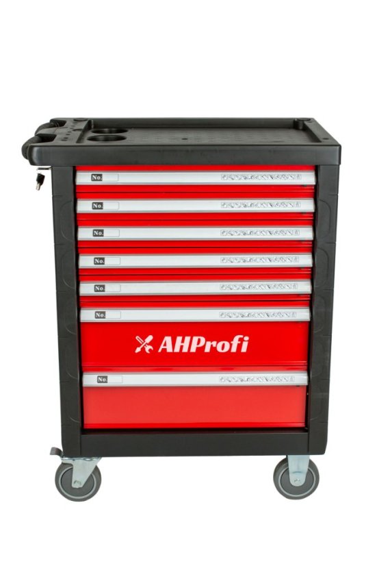 Dílenský vozík prázdný 685 x 455 x 975 mm, 7 zásuvek - H14019P