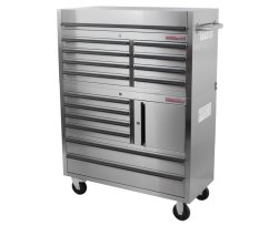 Dílenský vozík na nářadí s nástavbou, 14 zásuvek, AHProfi - AH4114