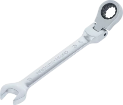 Ráčnový očkoplochý klíč 12 mm s kloubem, BGS - B6712