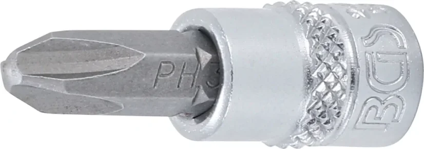 Nástrčná hlavice s bitem KŘÍŽOVÁ 1/4" PH3, BGS - B2489