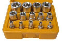 Sada nástrčných klíčů TORX, 14 ks - HT203301