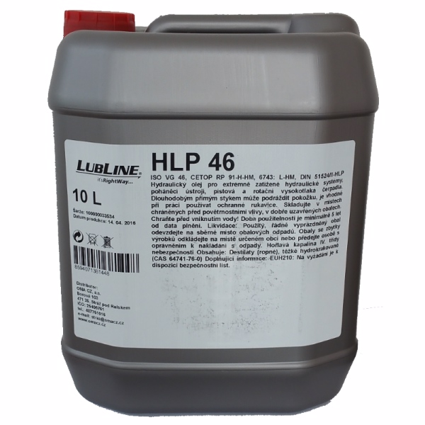 Hydraulický olej HLP 46 LUBLINE - 10 l