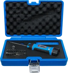 Momentový šroubovák 1/4", 1–8 Nm s bity a hlavicemi 22 ks, BGS - B7122