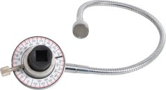 Ráčnový úhloměr s ohebným magnetickým krkem, 1/2" - B3170