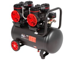 Bezolejový kompresor 50L, 2x1450W, 4 písty - AH0050