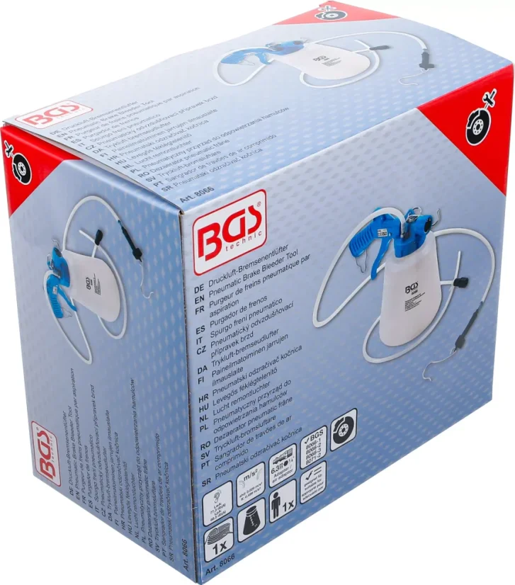 Pneumatický odvzdušňovací přípravek brzd, BGS - B8066