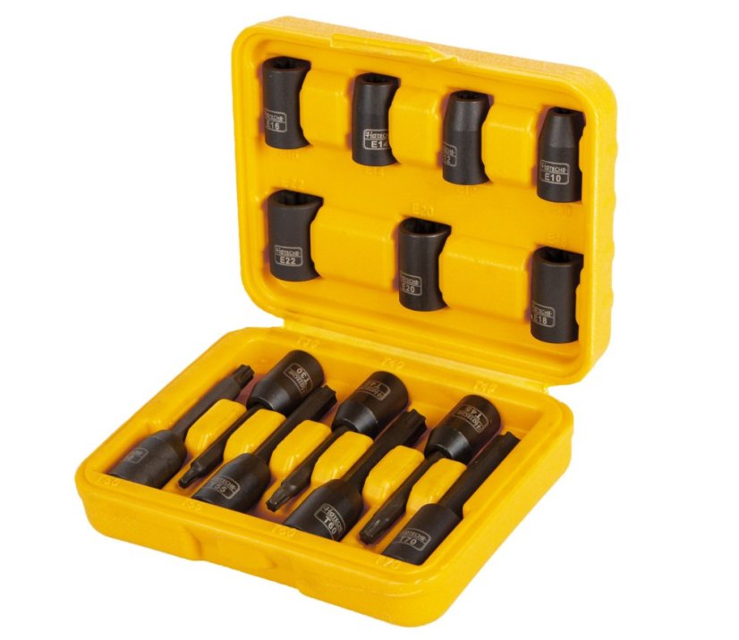 Sada nástrčných klíčů Torx, 1/2", 14 ks - HT206203