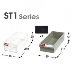 Galvanizovaný kovový organizér pro dílenský materiál a díly s 75 zásuvkami - ST1-575