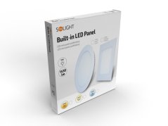 Solight LED mini panel, podhledový, 18W, 1530lm, 3000K, tenký, čtvercový, bílý