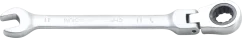 Ráčnový očkoplochý klíč 11 mm s kloubem, BGS - B6711
