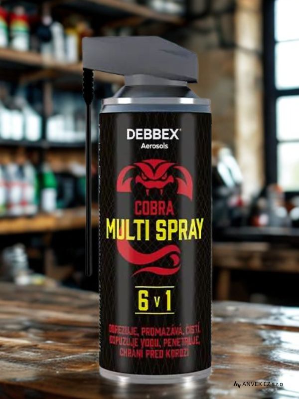 Multifunkční sprej COBRA CAP MULTI SPRAY 6v1 DEBBEX - spr 400 ml