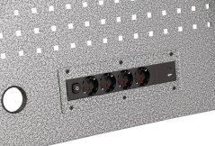 Děrovaná závěsná deska s el. zásuvkou PROFI - WGB1324Q