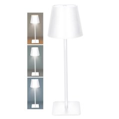 Solight LED nabíjecí lampička Lucca, 120lm, změna CCT, stmívání, bílá