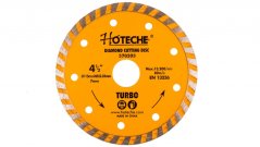 Diamantový řezný kotouč 115 mm, TURBO - HT570303