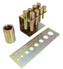 Adaptéry pro hydraulické lisy - sada 8 ks