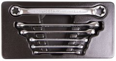 Očkové klíče ve výplni do dílenského vozíku, Torx E6 - E24 - LIACK274011