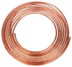 Měděná brzdová trubka, průměr 6 mm, délka 5m - WP476345