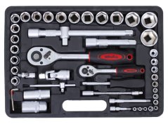 Gola sada s klíči 1/4" a 1/2", 61 ks - AH126101