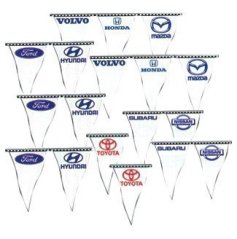 Praporky Dealerské - 30x45cm - 18 m - Ford - 144290038