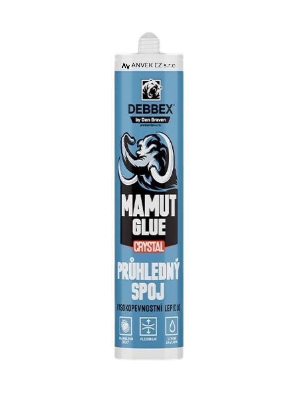 Lepidlo MAMUT GLUE CRYSTAL DEN BRAVEN 290ml - transparent
