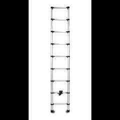 Hliníkový teleskopický žebřík, 9 stupňů, 2,6 m, max. zátěž 125 kg