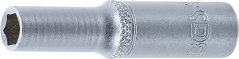 Nástrčná hlavice šestihranná, 1/4", 6 mm, prodloužená - B10506